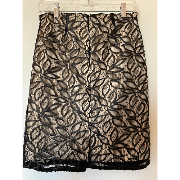 NWT Black Lace Ann Taylor Pencil Skirt - Picture 2 of 5